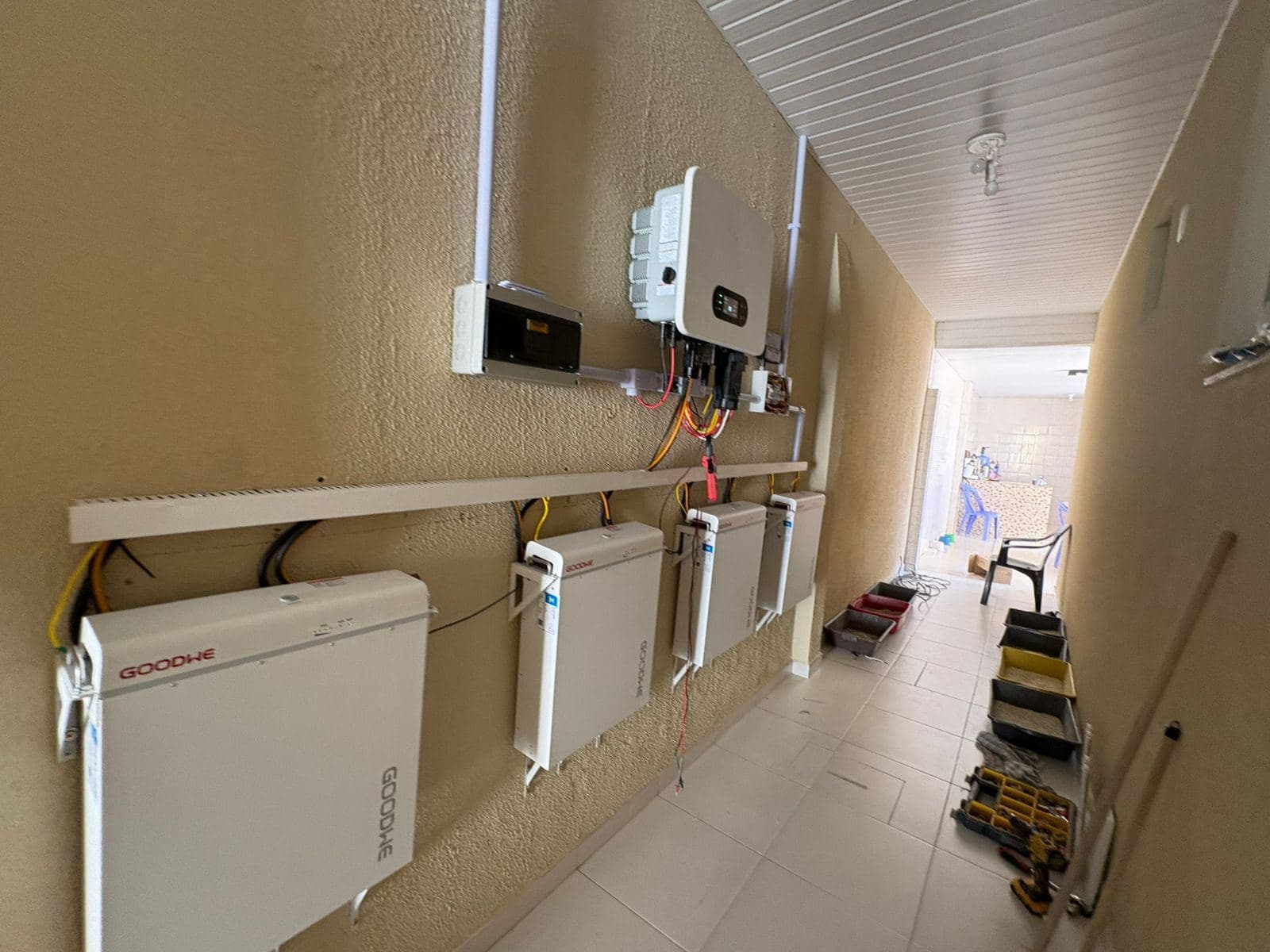 Instalação da Tech GD: Armazenamento de energia